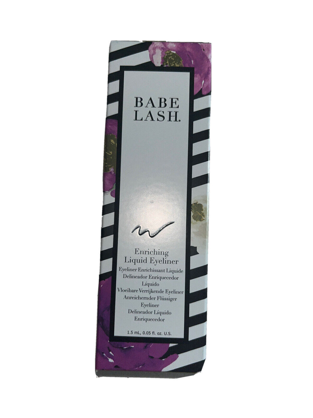 Babe Lash Enriching Liquid Eyeliner Black 0.05 oz Full Size